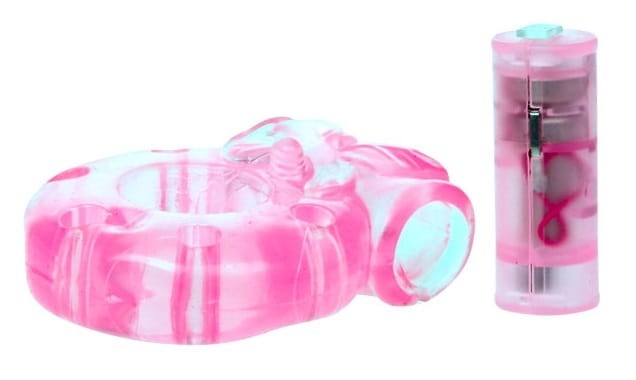 Vibro Ring wibrujący ring erekcyjny na penisa Vibrator&amp;Condom