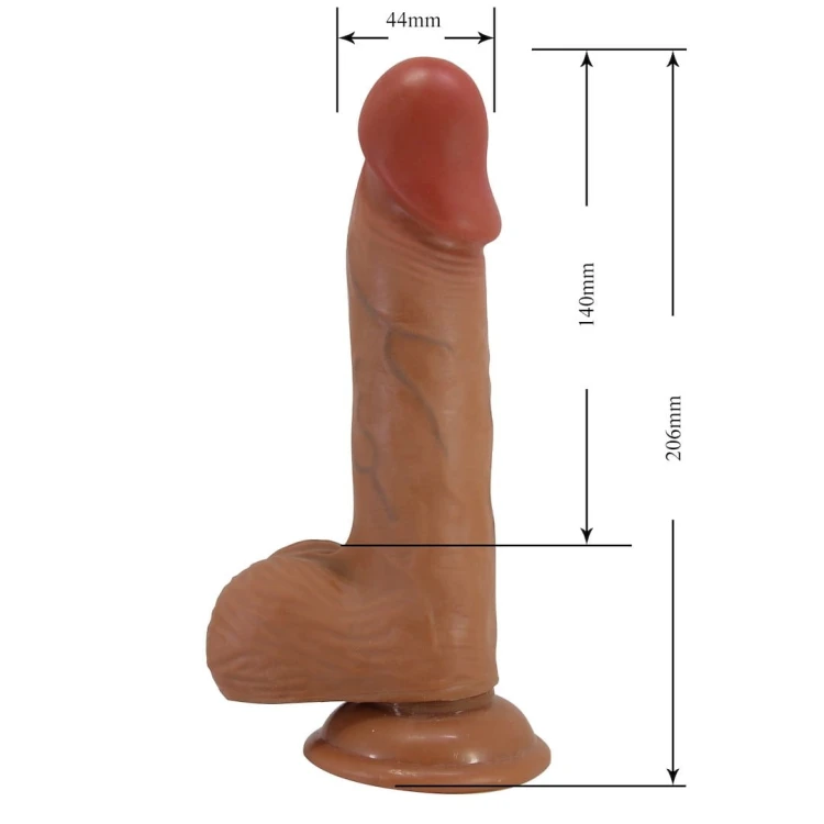 Beautiful Catoblepas bardzo realistyczny latynoski penis na przyssawkę z jajami