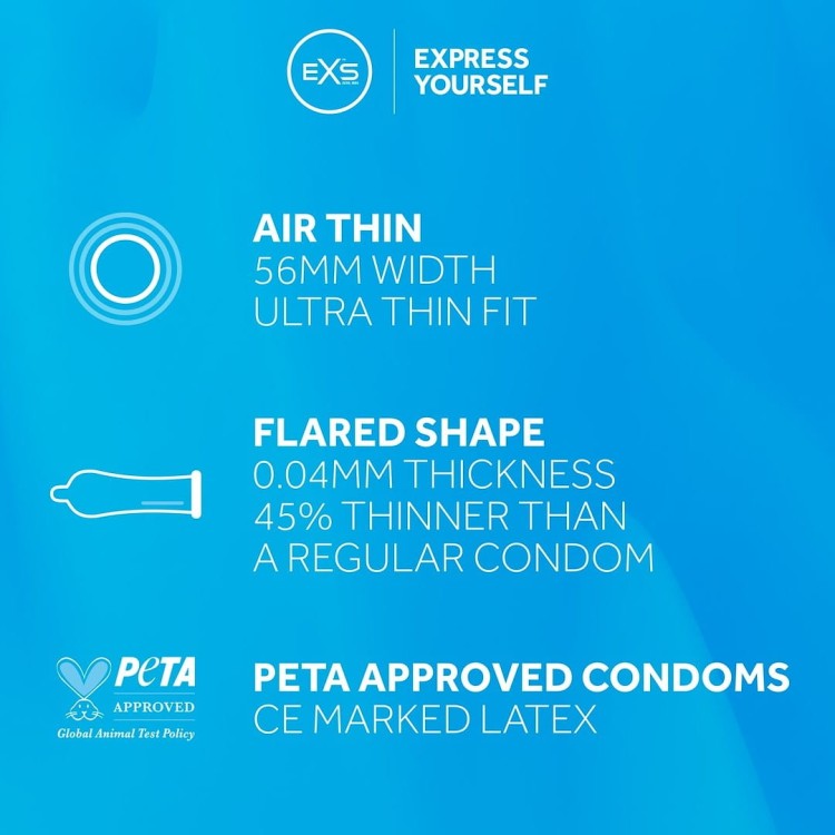 Prezerwatywy EXS Air Thin Extra Cieńkie 10szt