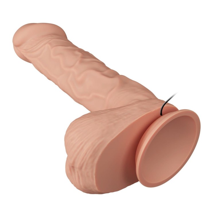 Beautiful Berqrisi Dildo z wibratorem - realistyczny penis na przyssawkę z jajami