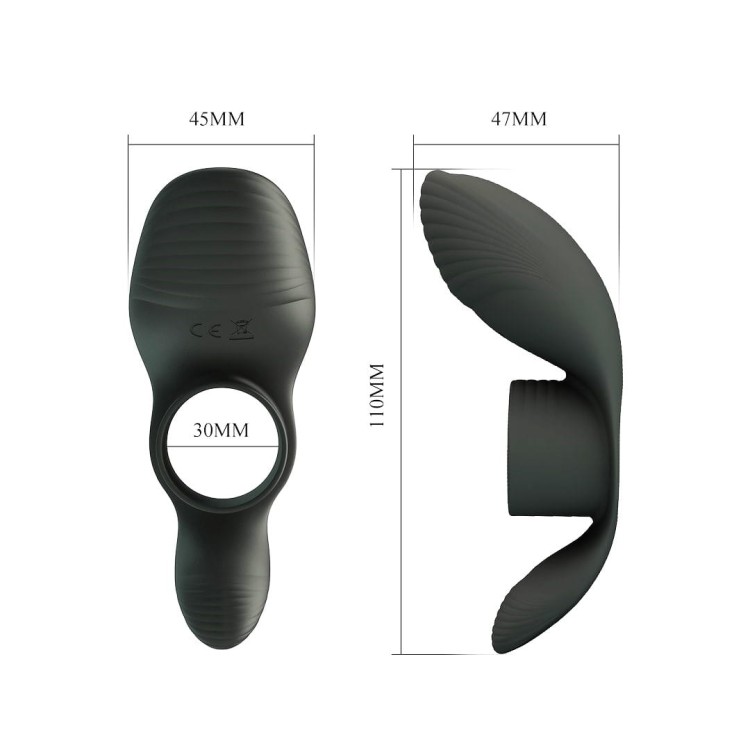 Master Ring Pretty Love wibrujący silikonowy ring erekcyjny na penisa 7 programów, USB