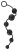 Anal Beads Silicone Black Velvets - duże kulki analne