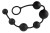 Anal Beads Silicone Black Velvets - duże kulki analne