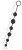 Anal Beads Silicone Black Velvets - duże kulki analne
