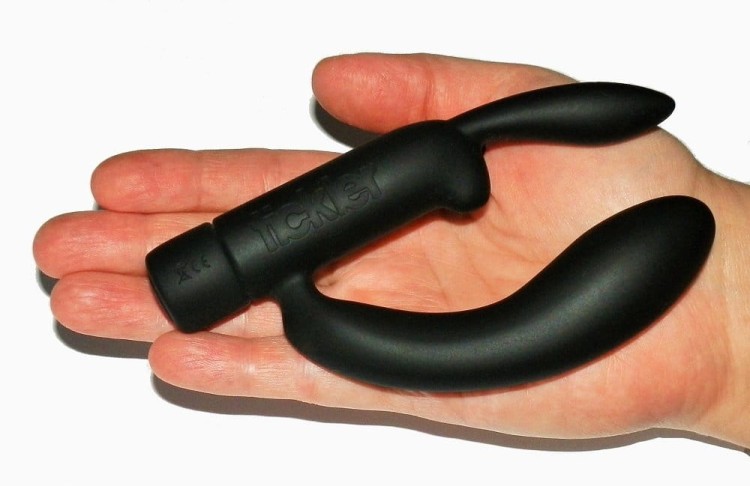 Tickler Shorty Double silikonowy czarny królik