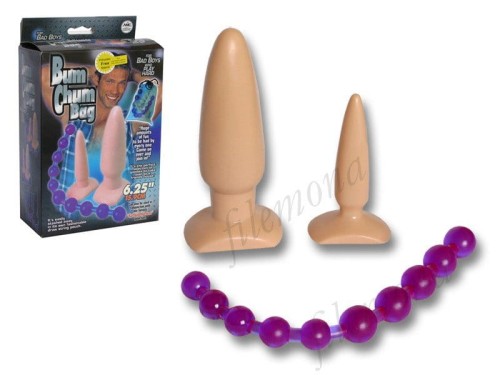 Zestaw analny Bum Chum 2x wtyczka analna + bacik
