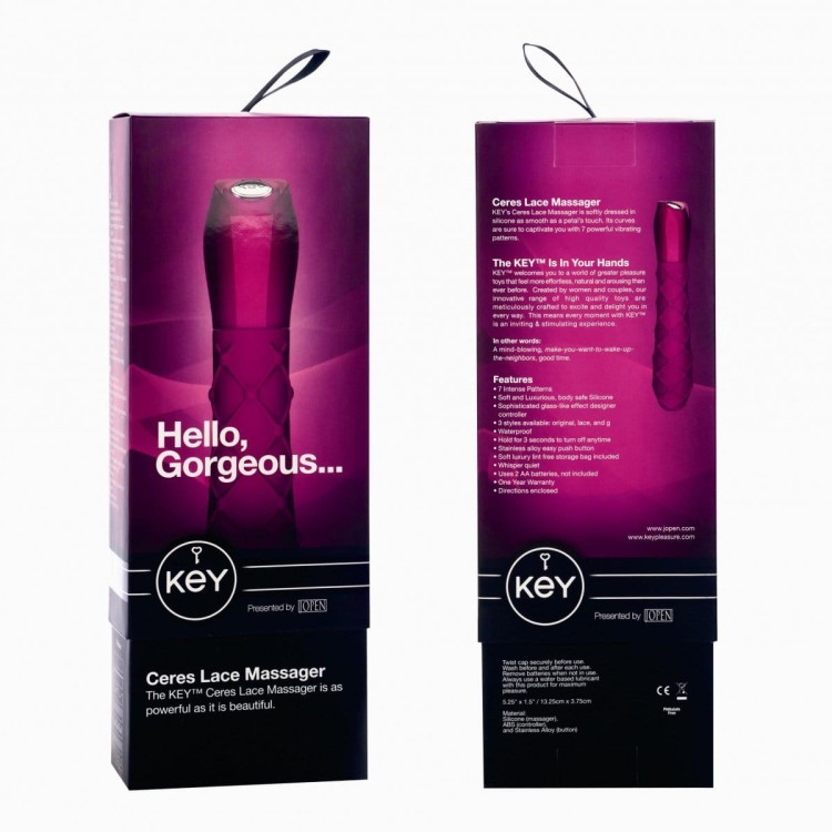 KEY Ceres Lace Massager luksusowy silikonowy wibrator