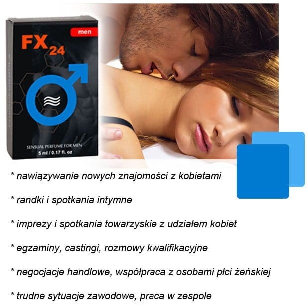 FX24 Sensual 5ml feromony dla mężczyzn afrodyzjak zapachowy
