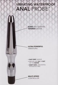 Anal Probe Calextics srebrny wibrator analny