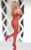 Bodystocking Fishnet Red Catsuit roz. S-L