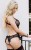 Body ALESSIA czarne z otwartym krokiem M/L