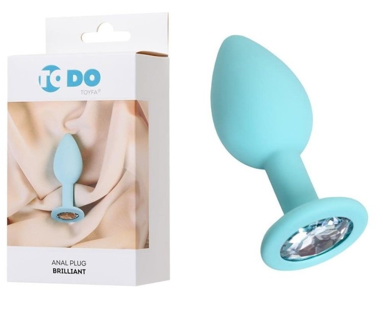 TO DO Blue Brilliant klasyczna mała wtyczka analna