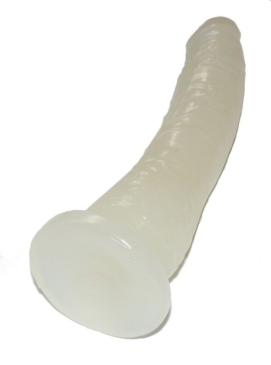 Dildo Basix Slim mleczny penis na przyssawkę