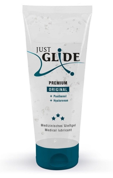 Just Glide PREMIUM 200ml - żel nawilżający z panthenolem i kwasem hialuronowym