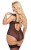 Body DORA czarne z otwartym krokiem 2XL