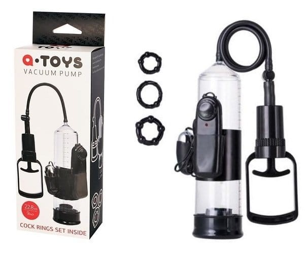 Pompka erekcyjna Coal A-Toys pompka erekcyjna z wibratorem i ringami
