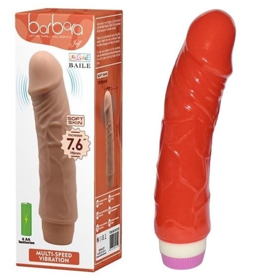 Realistyczny wibrator BARBARA czerwony