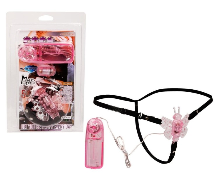 Motylek - Stymulator na paskach Butterfly Multi Speed