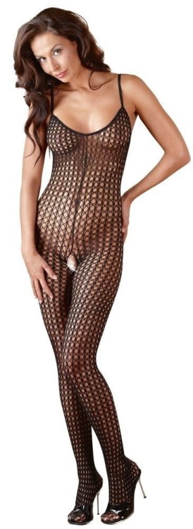 Siateczkowe Bodystocking Catsuit schw XL/XXL