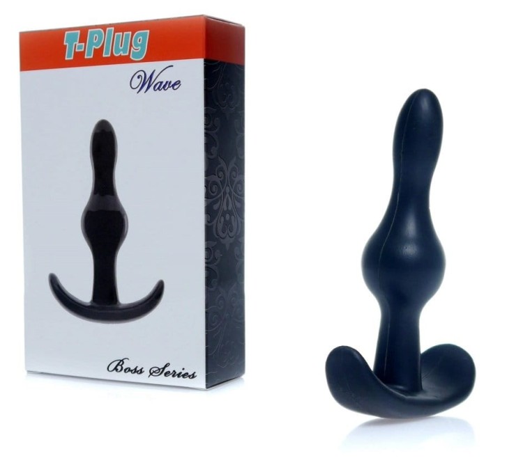 T-Plug Wave czarna wtyczka analna