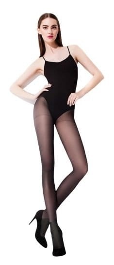 Czarne gładkie rajstopy FiORE Classic Nina - 40den rozmiar 4