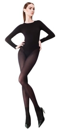 Czarne gładkie rajstopy FiORE Classic Paula - 40den rozmiar 3