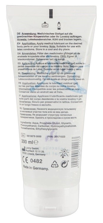 Just Glide Toys 200 ml - gęsty wodny żel nawilżający