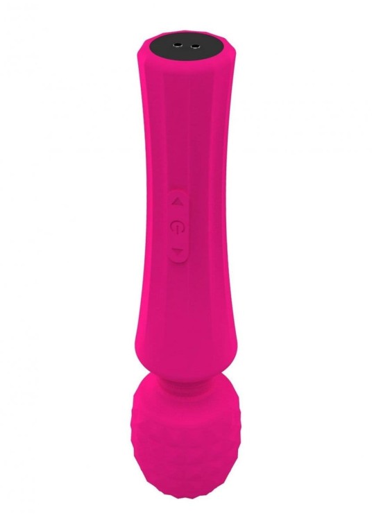 Wibrator Power Wand Pink mikrofon masażer 8 programów 5 prędkości oraz magnetyczne ładowanie USB