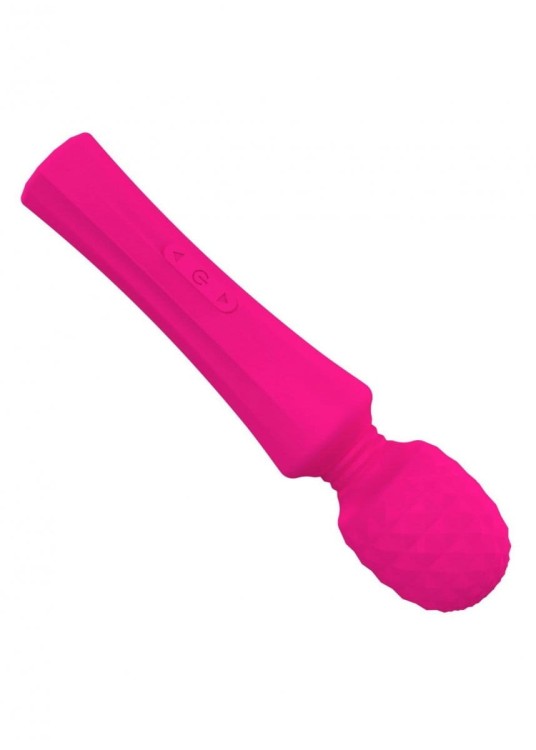 Wibrator Power Wand Pink mikrofon masażer 8 programów 5 prędkości oraz magnetyczne ładowanie USB
