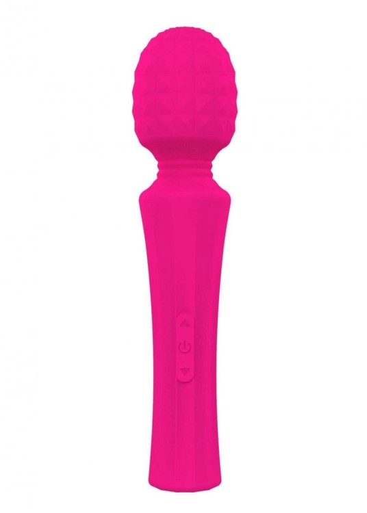 Wibrator Power Wand Pink mikrofon masażer 8 programów 5 prędkości oraz magnetyczne ładowanie USB