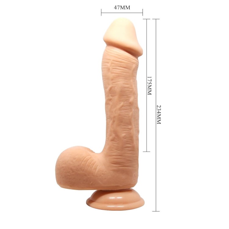 Beautiful Johnson realistyczny penis na przyssawkę z jajami