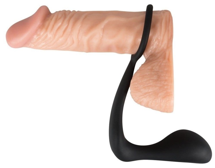 Black Velvets Ring&amp;Plug wtyczka analna z ringiem erekcyjnym