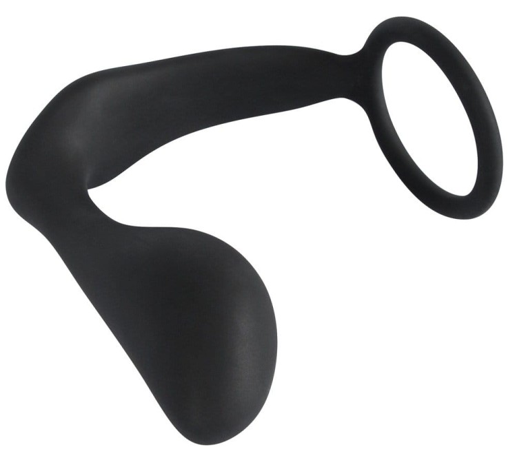 Black Velvets Ring&amp;Plug wtyczka analna z ringiem erekcyjnym