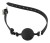 Knebel Bad Kitty Black silikonowy z dziurami