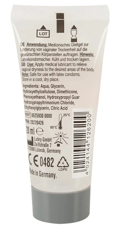 Just Glide Performance Hybrydowy żel nawilżający wodno-silikonowy 20ml