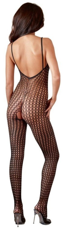 Siateczkowe Bodystocking Catsuit schw M/L