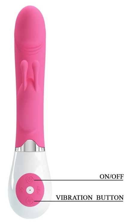 Wibrator Gene Pretty Love G-Spot z wibrującym króliczkiem