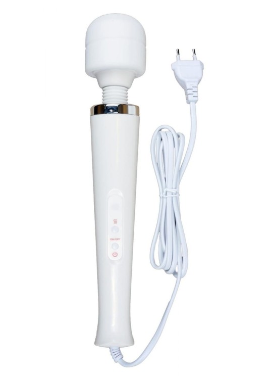 Wielki Wibrator Power Boss White - mikrofon 10 programów wibracji