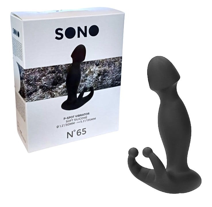 SONO N`65 silikonowy stymulator prostaty z główką penisa