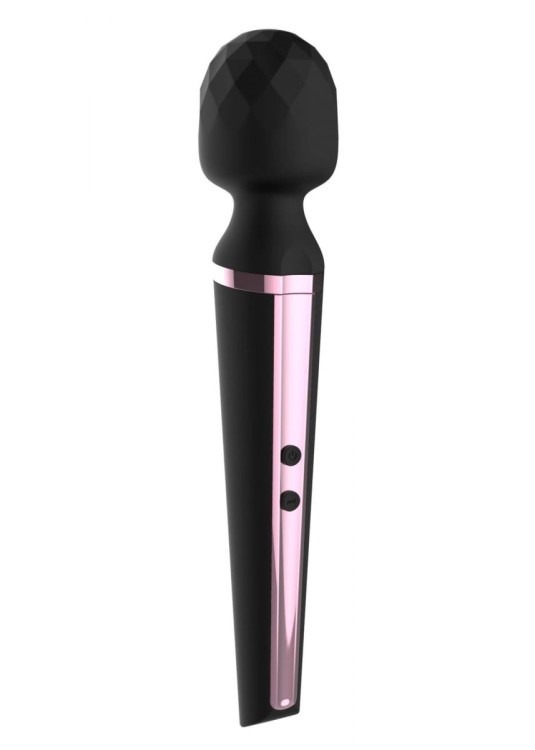 Wielki Wibrator Power Boss Magic Black USB - mikrofon 10 programów wibracji