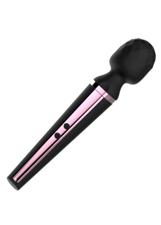 Wielki Wibrator Power Boss Magic Black USB - mikrofon 10 programów wibracji