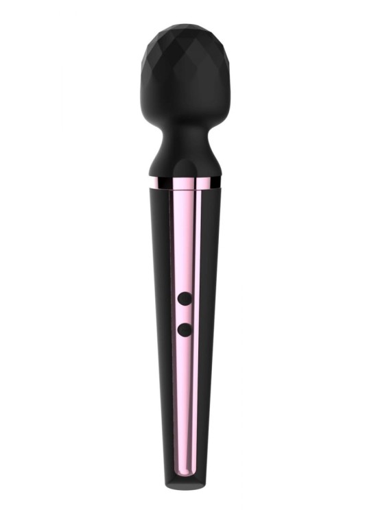 Wielki Wibrator Power Boss Magic Black USB - mikrofon 10 programów wibracji