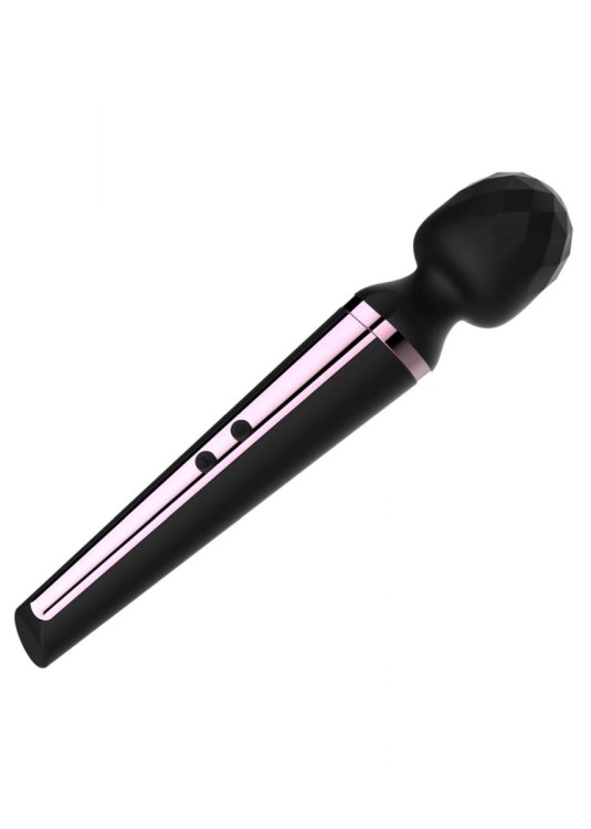 Wielki Wibrator Power Boss Magic Black USB - mikrofon 10 programów wibracji