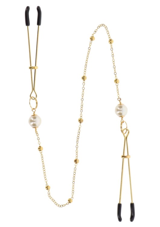Taboom Tweeezers Pearl Nipple - złote szczypce - zaciski na sutki