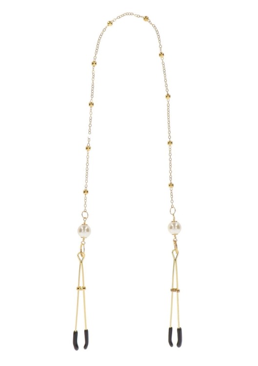 Taboom Tweeezers Pearl Nipple - złote szczypce - zaciski na sutki