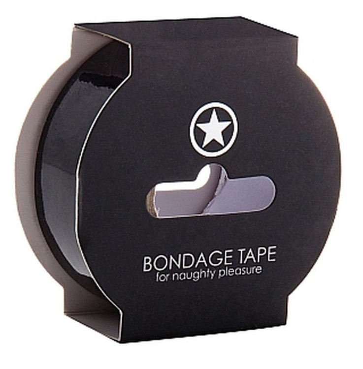 Taśma do krępowania Bondage Tape Ouch czarna 17,5m x 2,5cm