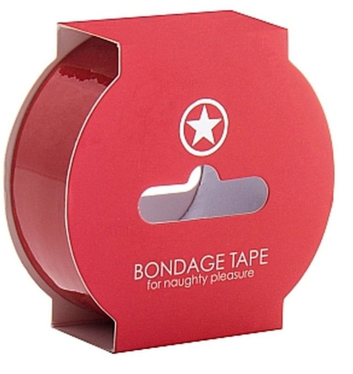 Taśma do krępowania Bondage Tape Ouch czerwona 17,5m x 2,5cm