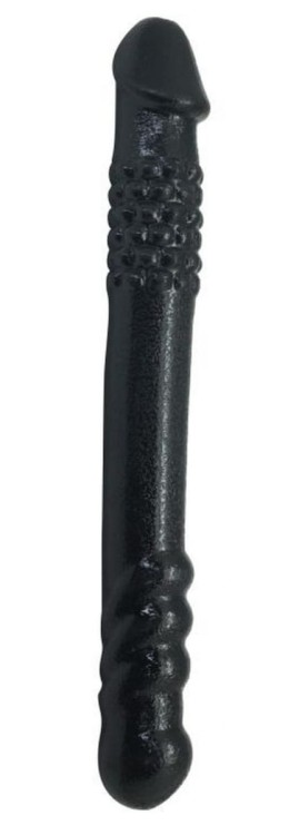 Podwójny Penis Perfect Double Dong czarne dildo waginalno analne