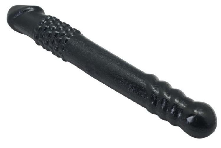 Podwójny Penis Perfect Double Dong czarne dildo waginalno analne