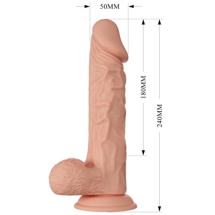 Beautiful Buraq Dildo realistyczny penis na przyssawkę z jajami